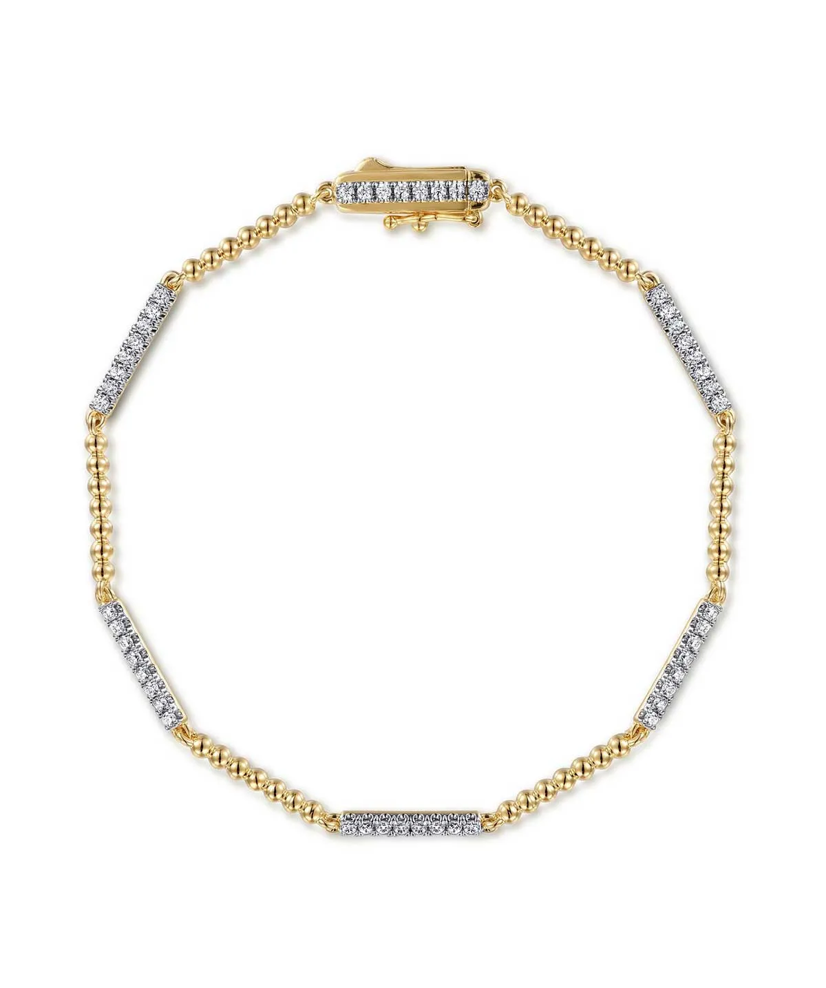 14K Yellow Gold Bujukan Diamond Bracelet