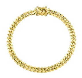 14K YELLOW GOLD MIAMI CUBAN LINK BRACELET