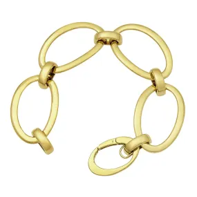 14KT Yellow Gold Large Oval Links Bracelet