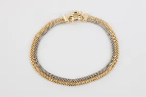 8 14k Two-Tone Gold Chain Bracelet (6.85g.)