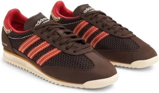 Adidas x Wales Bonner SL72 logo-patch sneakers Brown