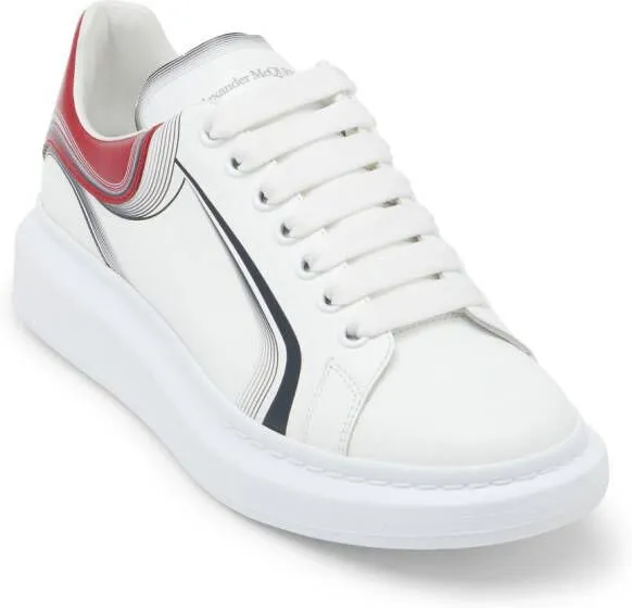 Alexander McQueen Oversized leather sneakers White