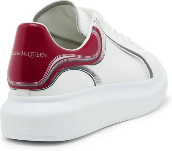 Alexander McQueen Oversized leather sneakers White