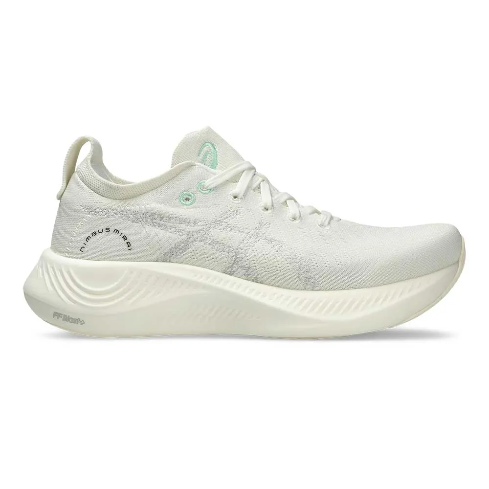 All Gender Nimbus Mirai Running Shoe - White/White - Regular (D)