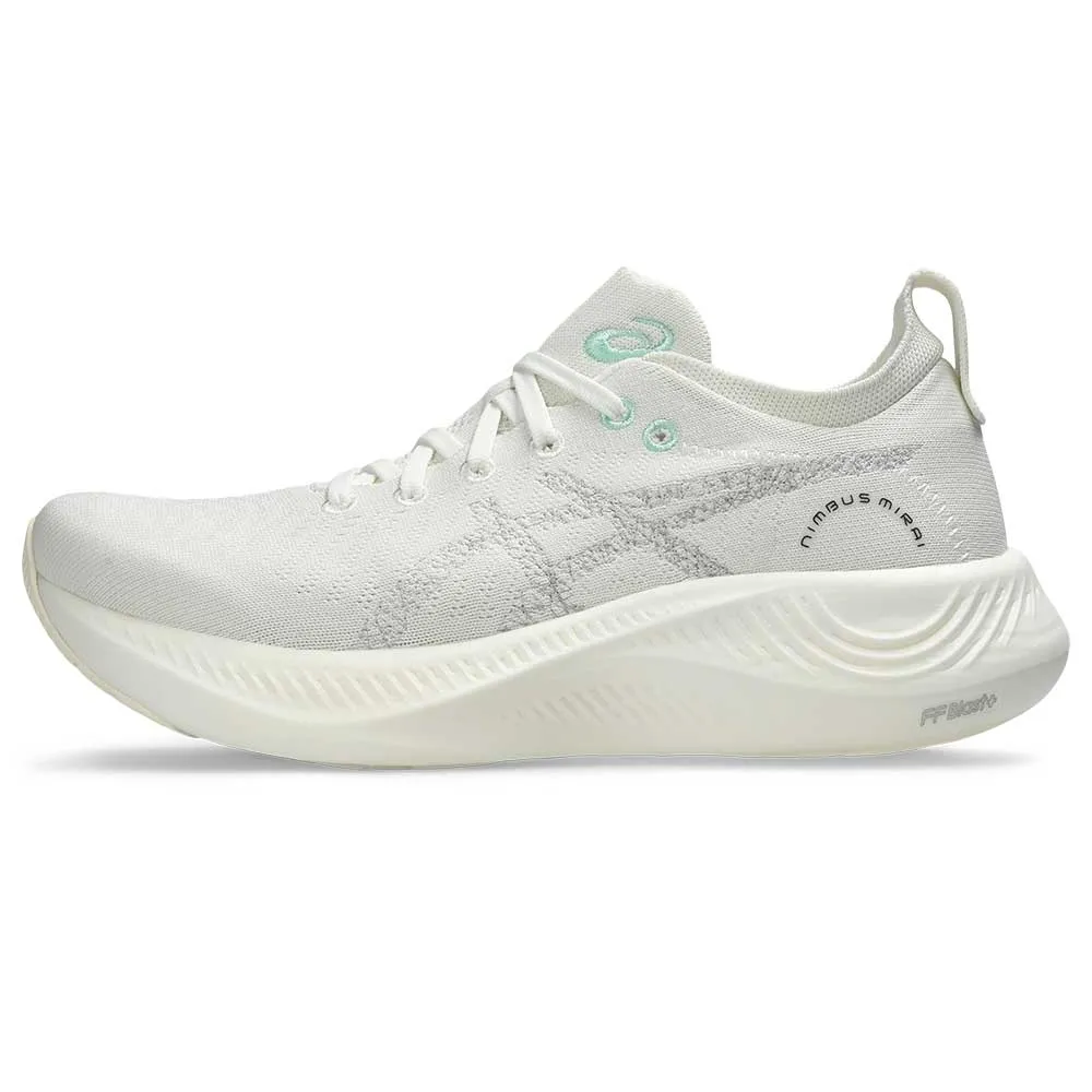 All Gender Nimbus Mirai Running Shoe - White/White - Regular (D)