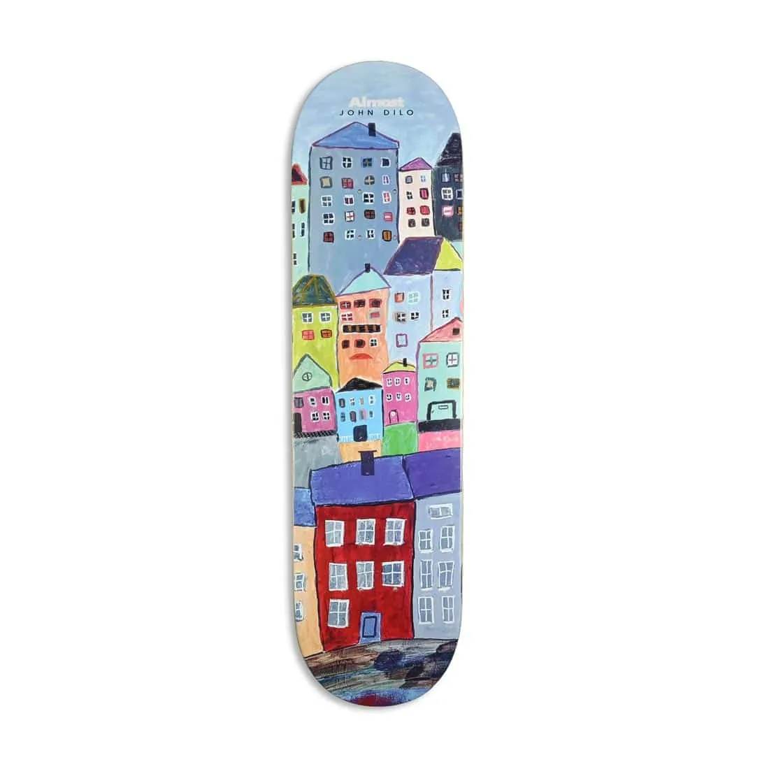 Almost John Dilo Places (Left) R7 8.125″ Skateboard Deck