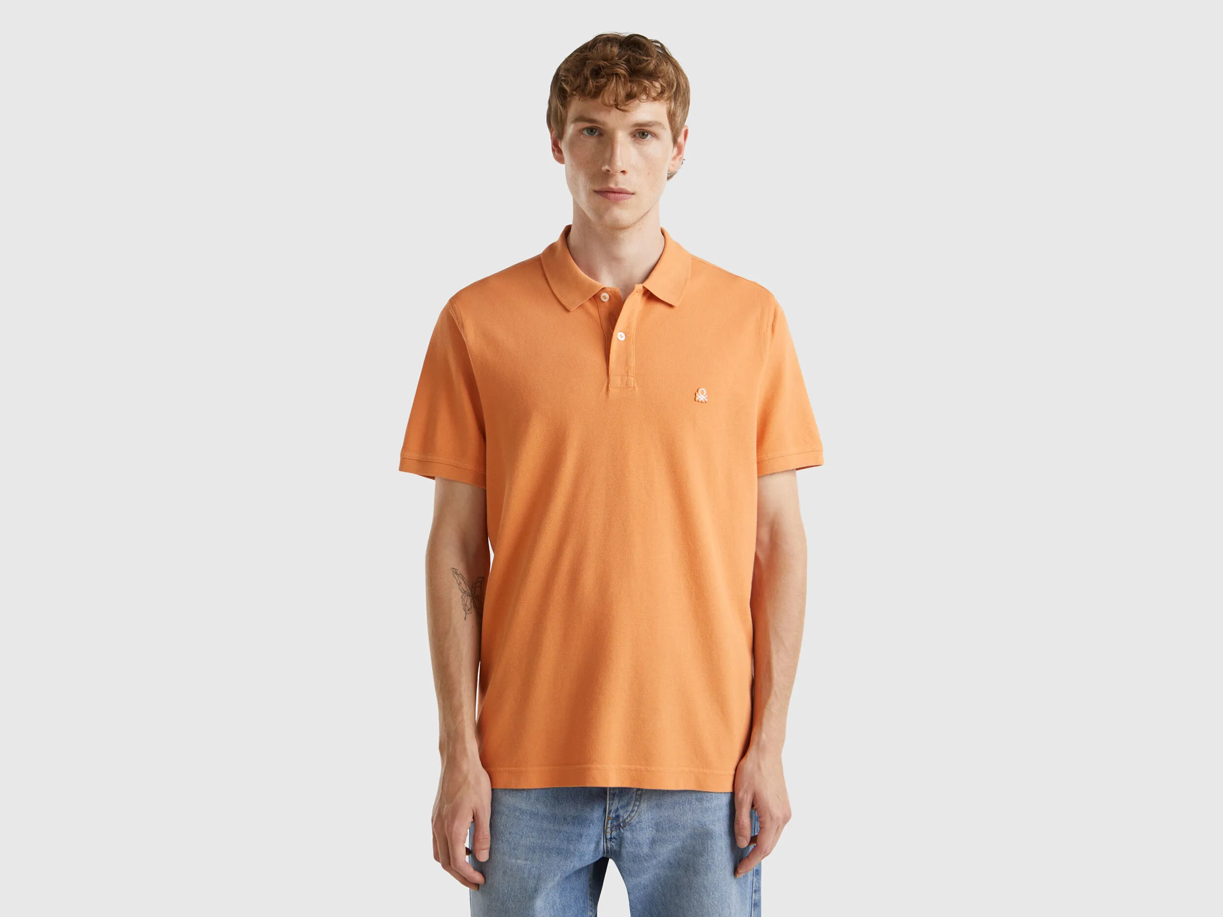 Amber regular fit polo - Orange | Benetton