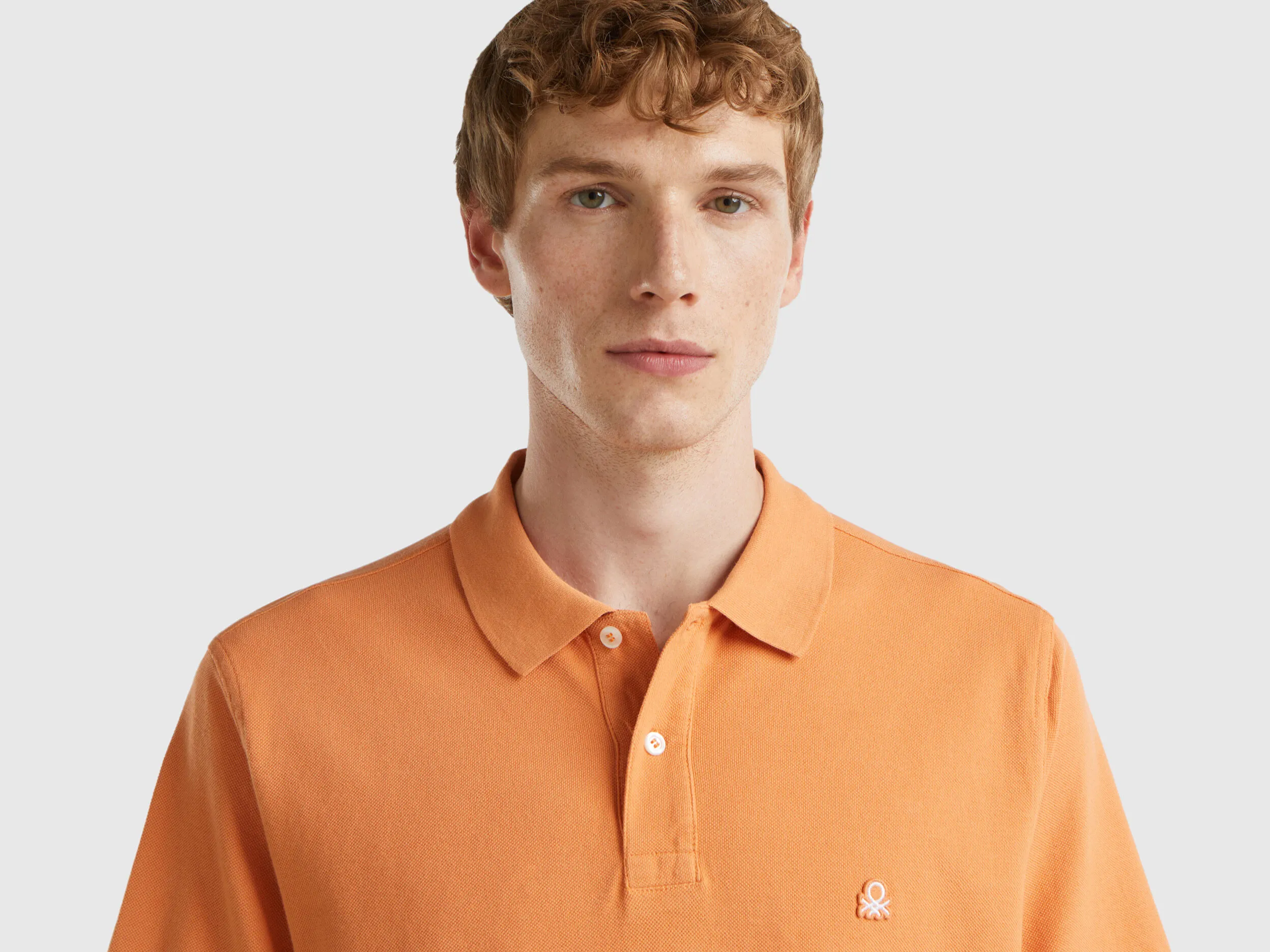 Amber regular fit polo - Orange | Benetton