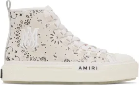 AMIRI Beige Court High Sneakers