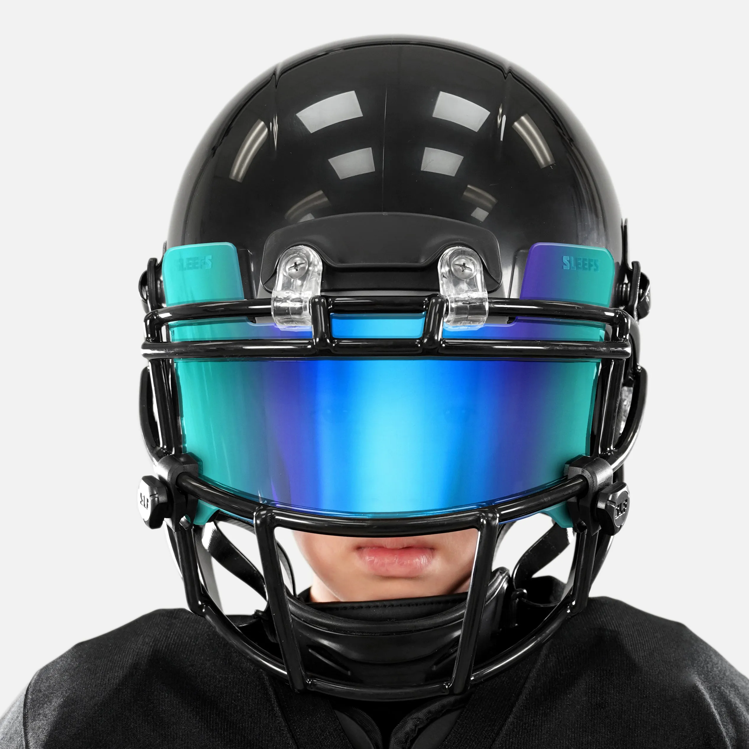 Aqua Bifrost Rainbow Helmet Eye-Shield Visor for Kids