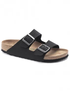 Arizona Vegan Birko-Flor Sandals - Black (Narrow Fit)