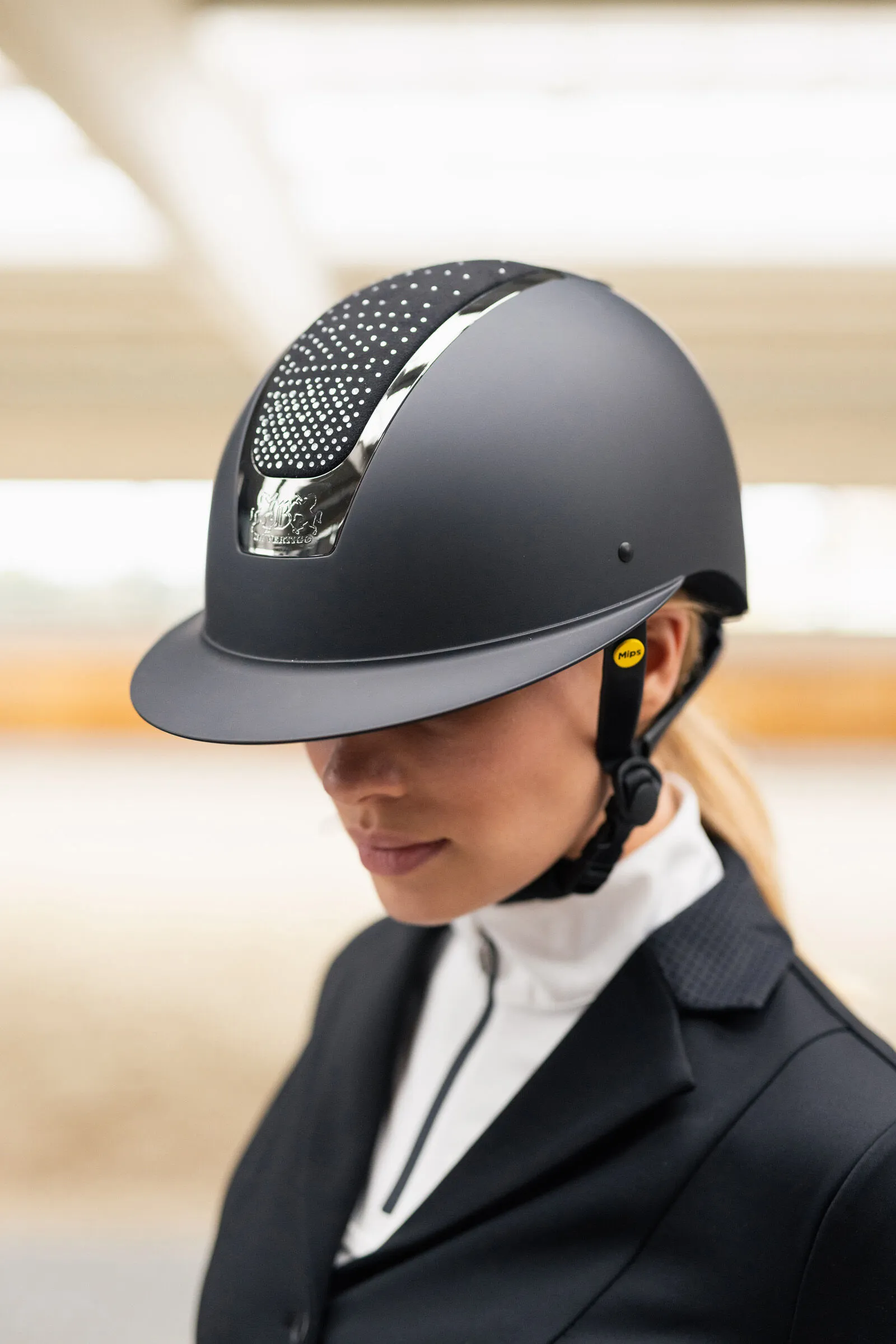 B Vertigo Majoris Mips Helmet with Rhinestones