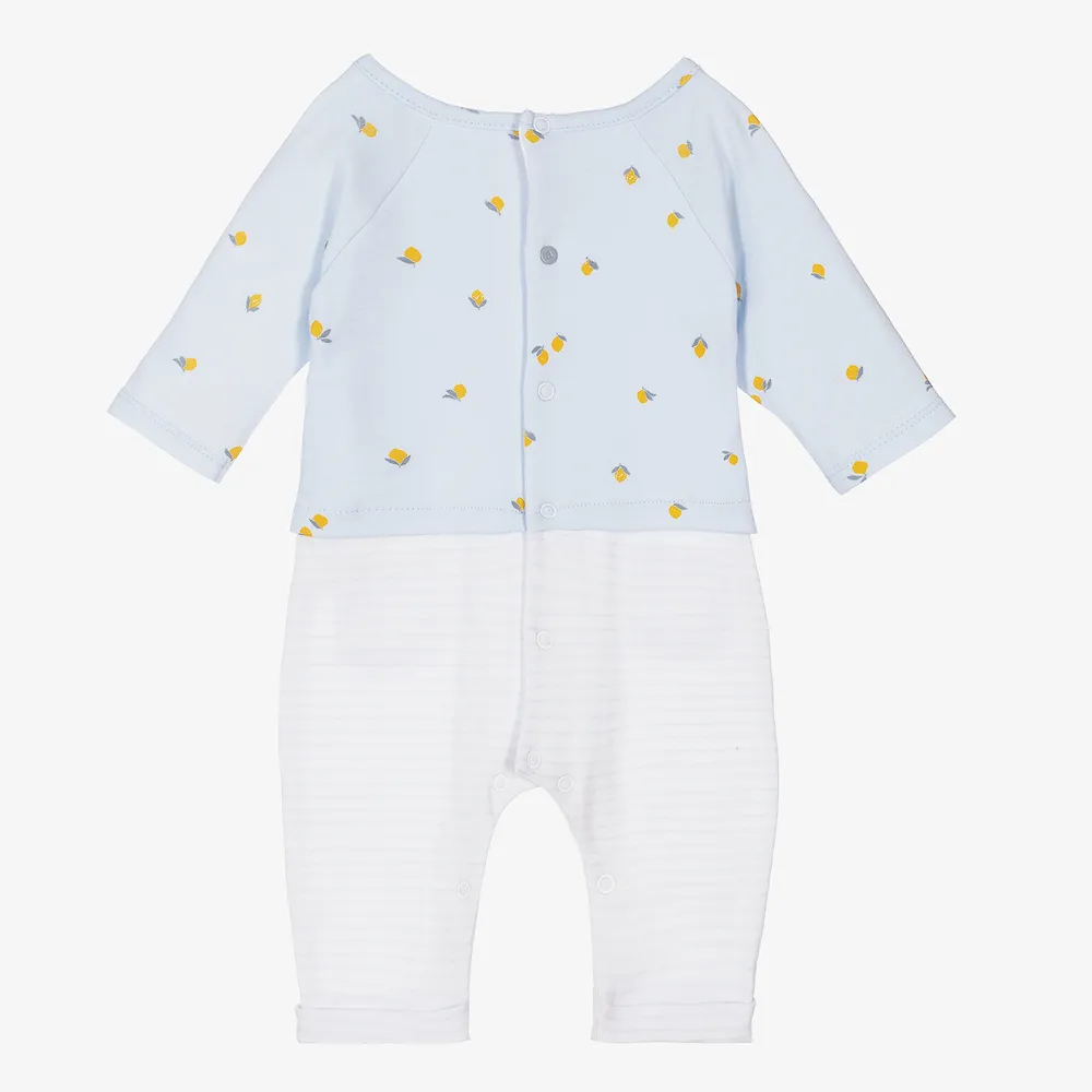 Baby Boys Blue Lemons Romper