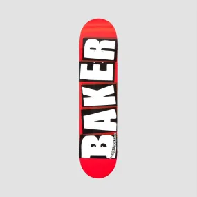 Baker Brand Logo Skateboard Deck Red/White - 8"