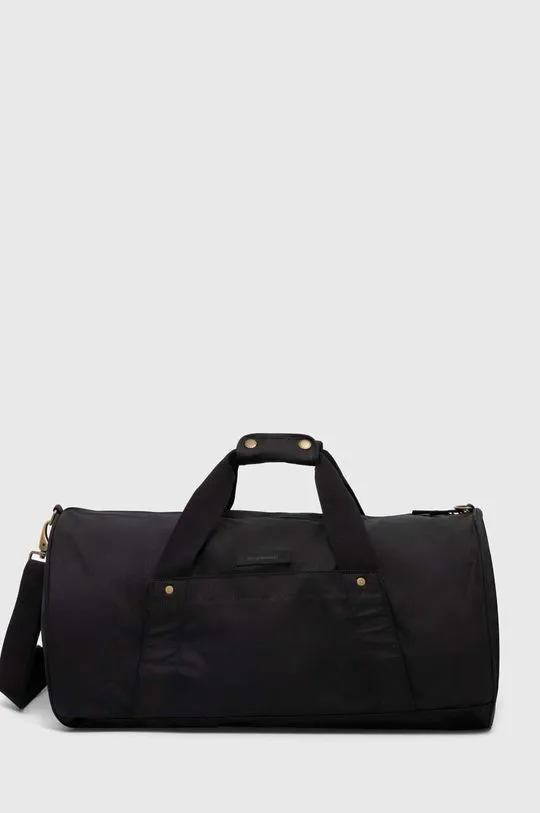 Barbour bag Explorer Wax Duffle Bag black color UBA0566