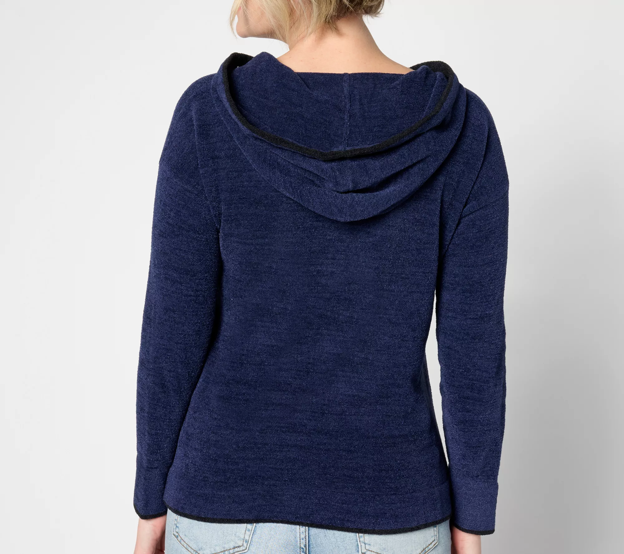 Barefoot Dreams CozyChic Ultra Lite Tipped Contrast Hoodie