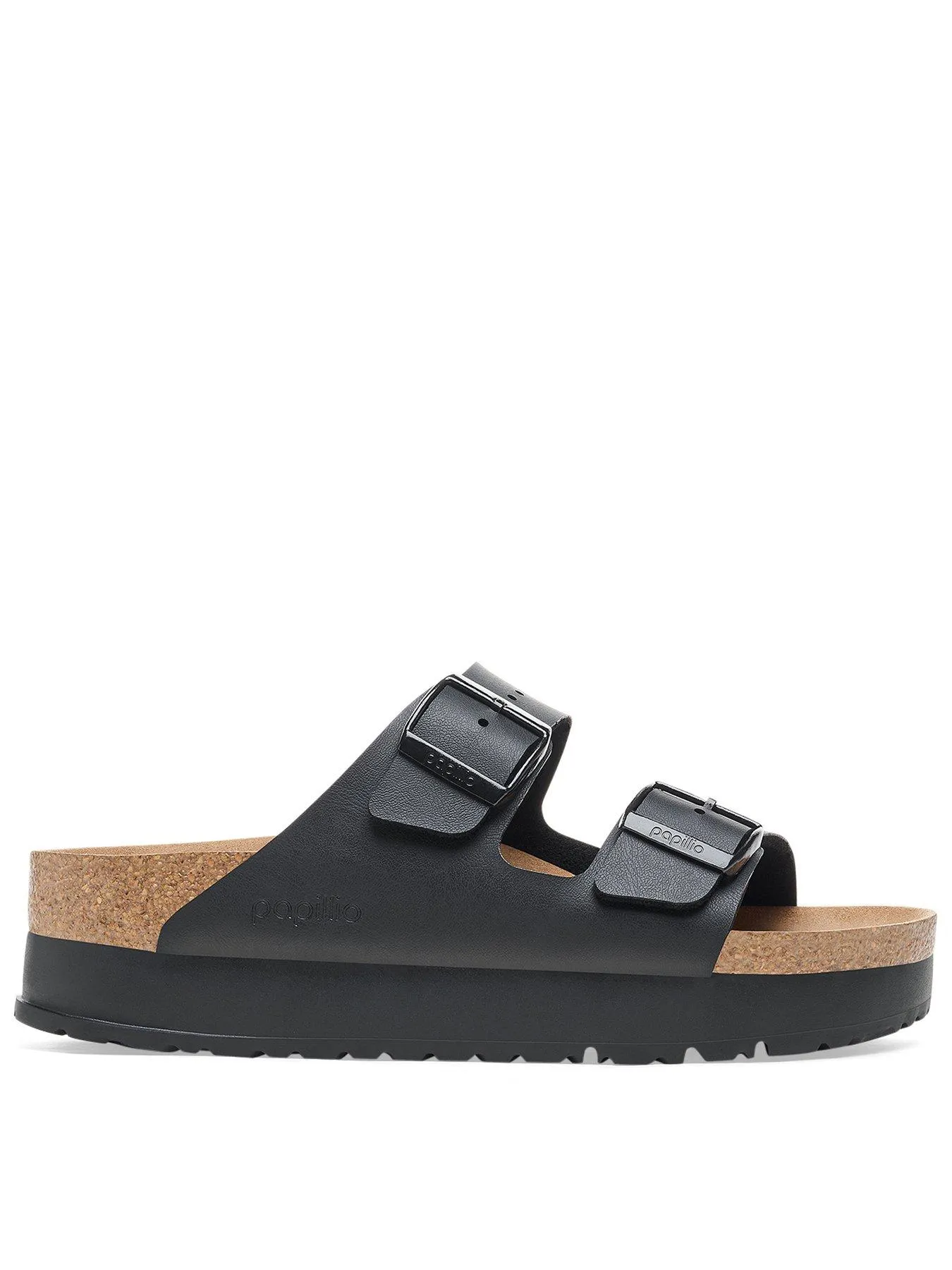 Birkenstock Papillio Arizona Flex Platform Vegan Sandals - Black