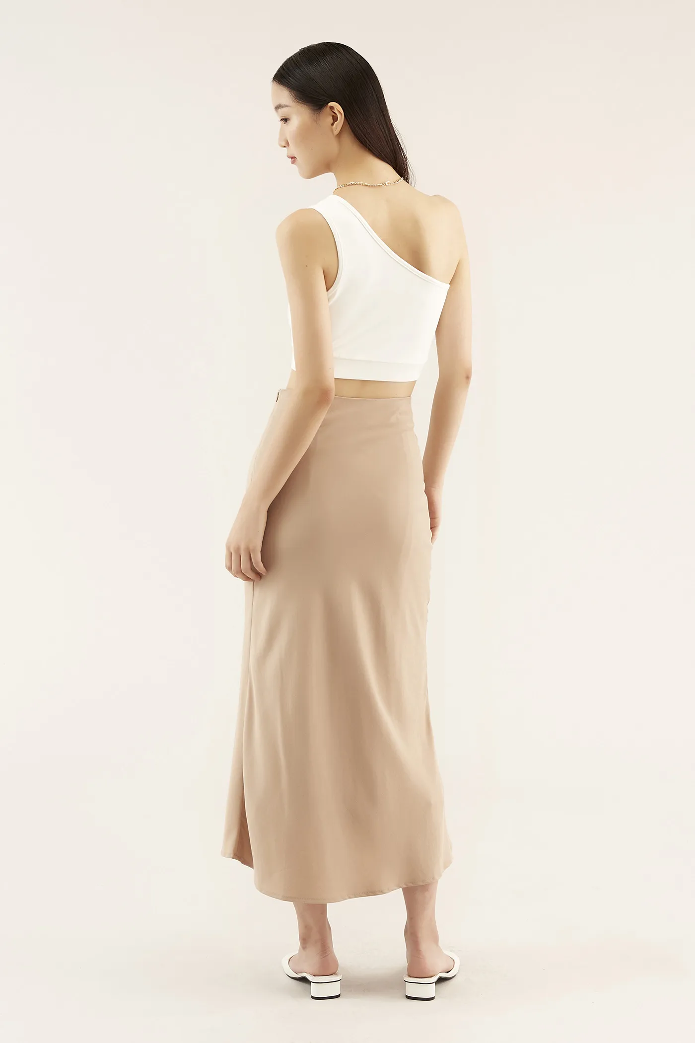 Blaine Bias-cut Skirt 