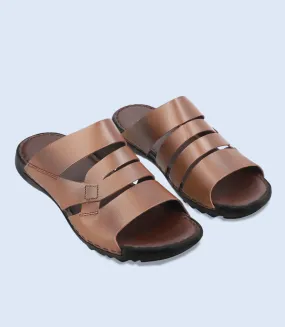 BM4738-BROWN-Men Slipper