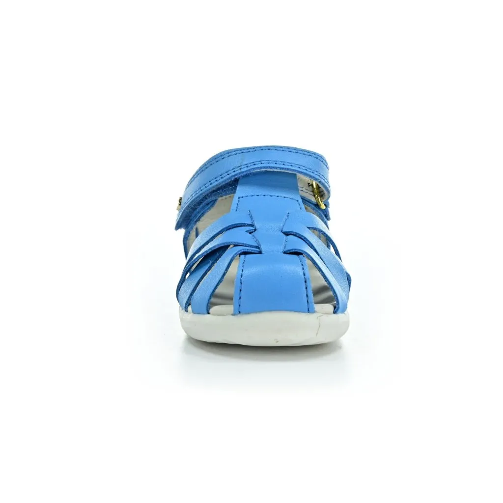 Bobux Tropicana II Powder Blue + Blueberry barefoot sandals