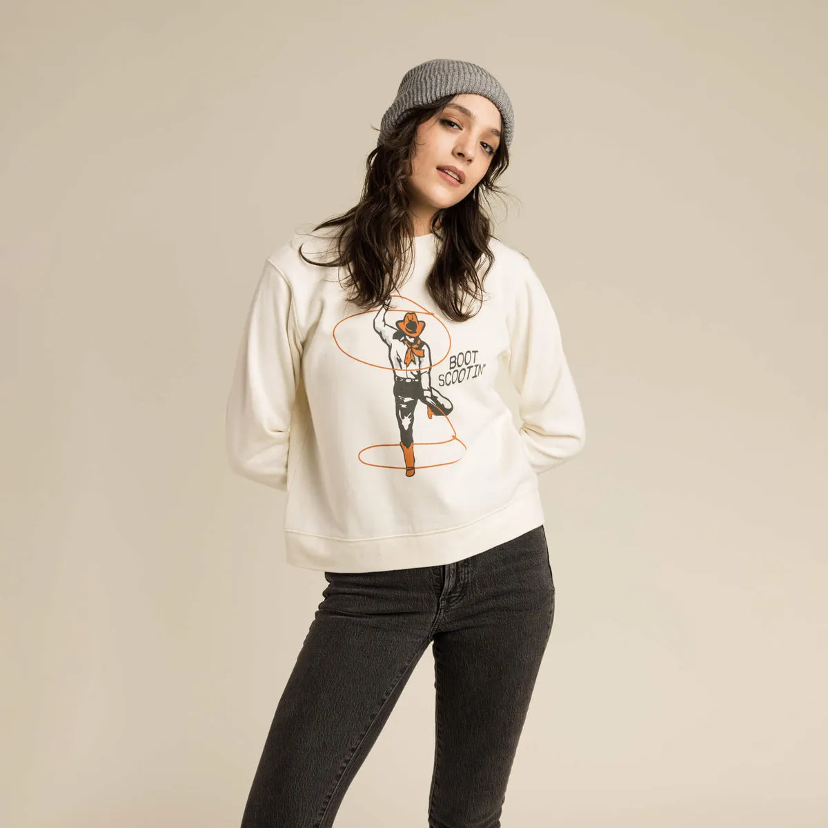 Boot Scootin' Drop Shoulder Sweatshirt-