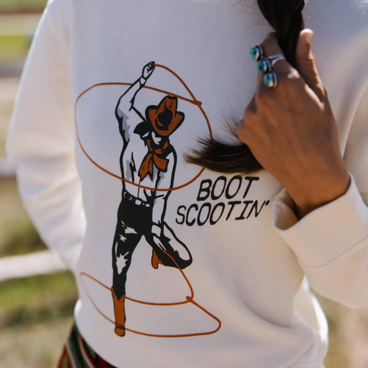 Boot Scootin' Drop Shoulder Sweatshirt-