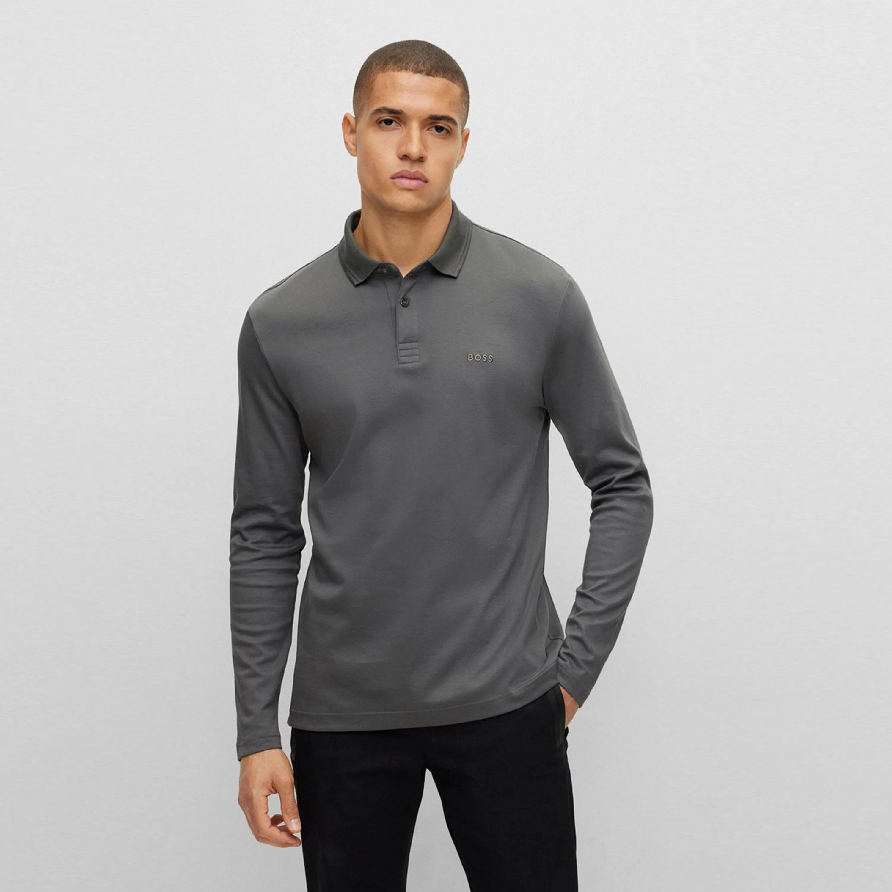 Boss Pirol Long Sleeve Polo Shirt