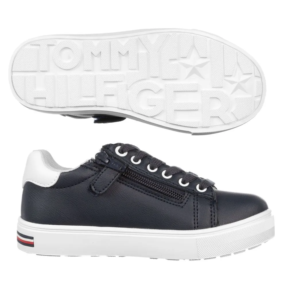 Boys Blue Logo Trainers