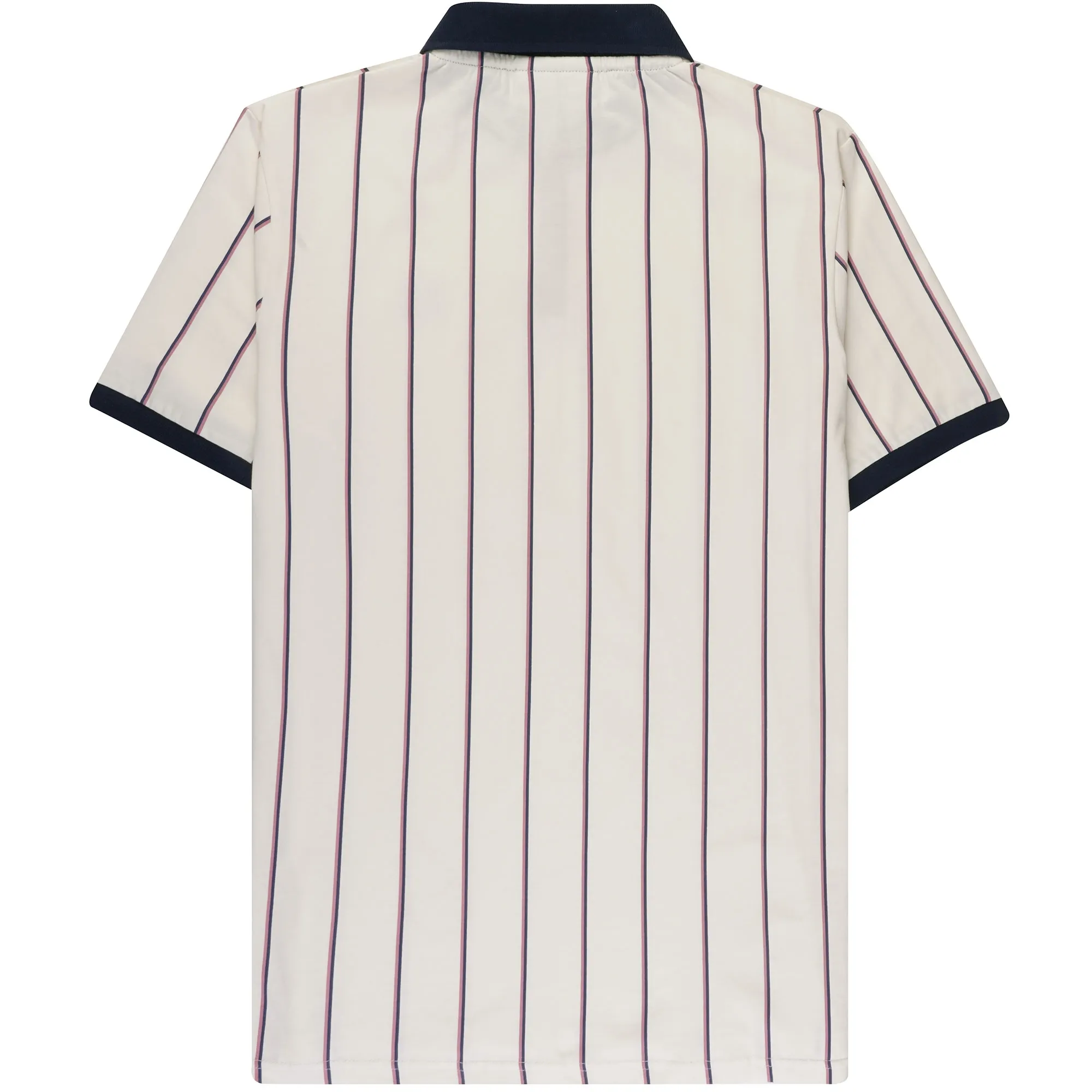 Brett Double Stripe Polo Shirt - Gardenia