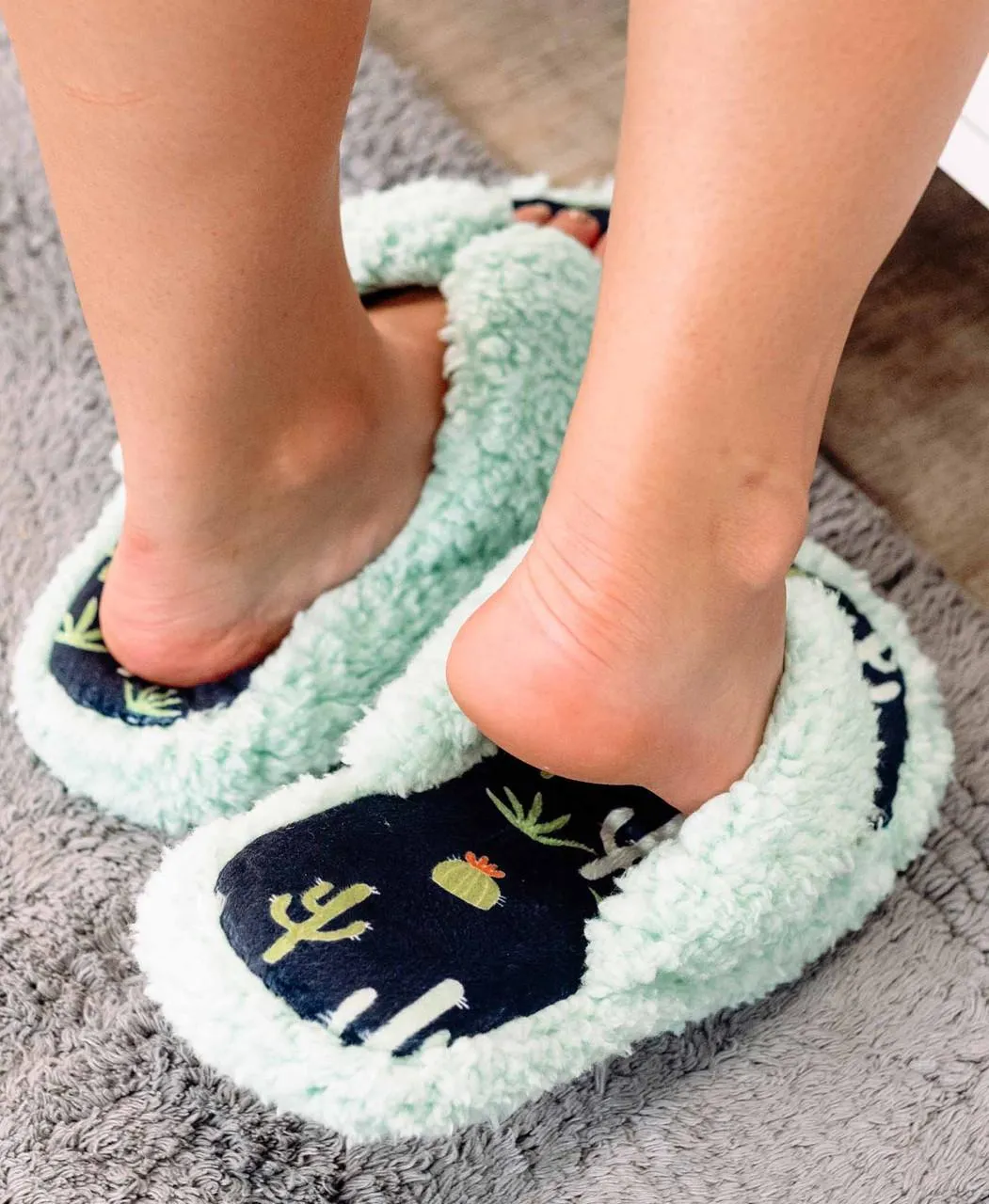 Cactus Blue Spa Slipper