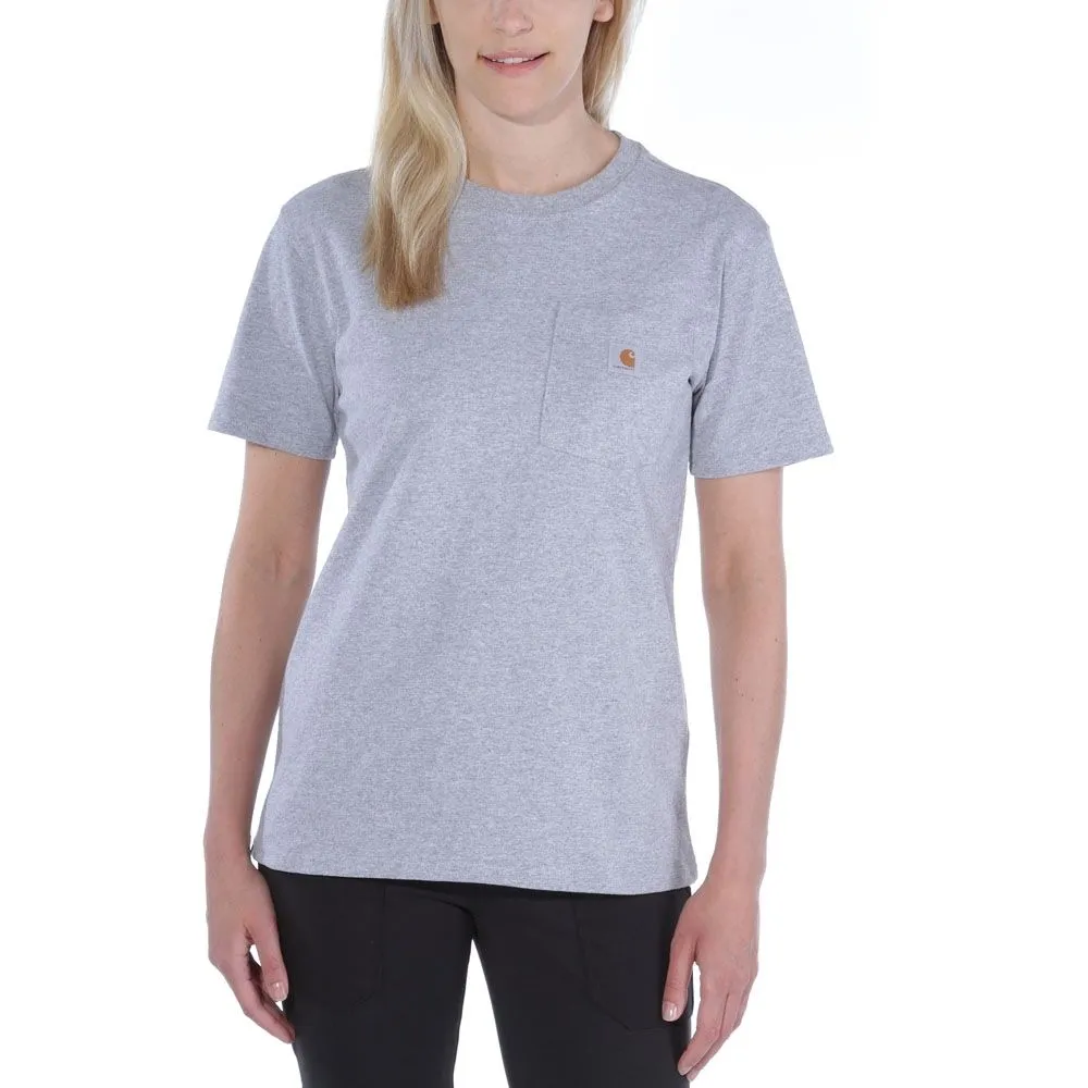 Carhartt Womens Pocket Workwear Ribknit Short Sleeve T-Shirt