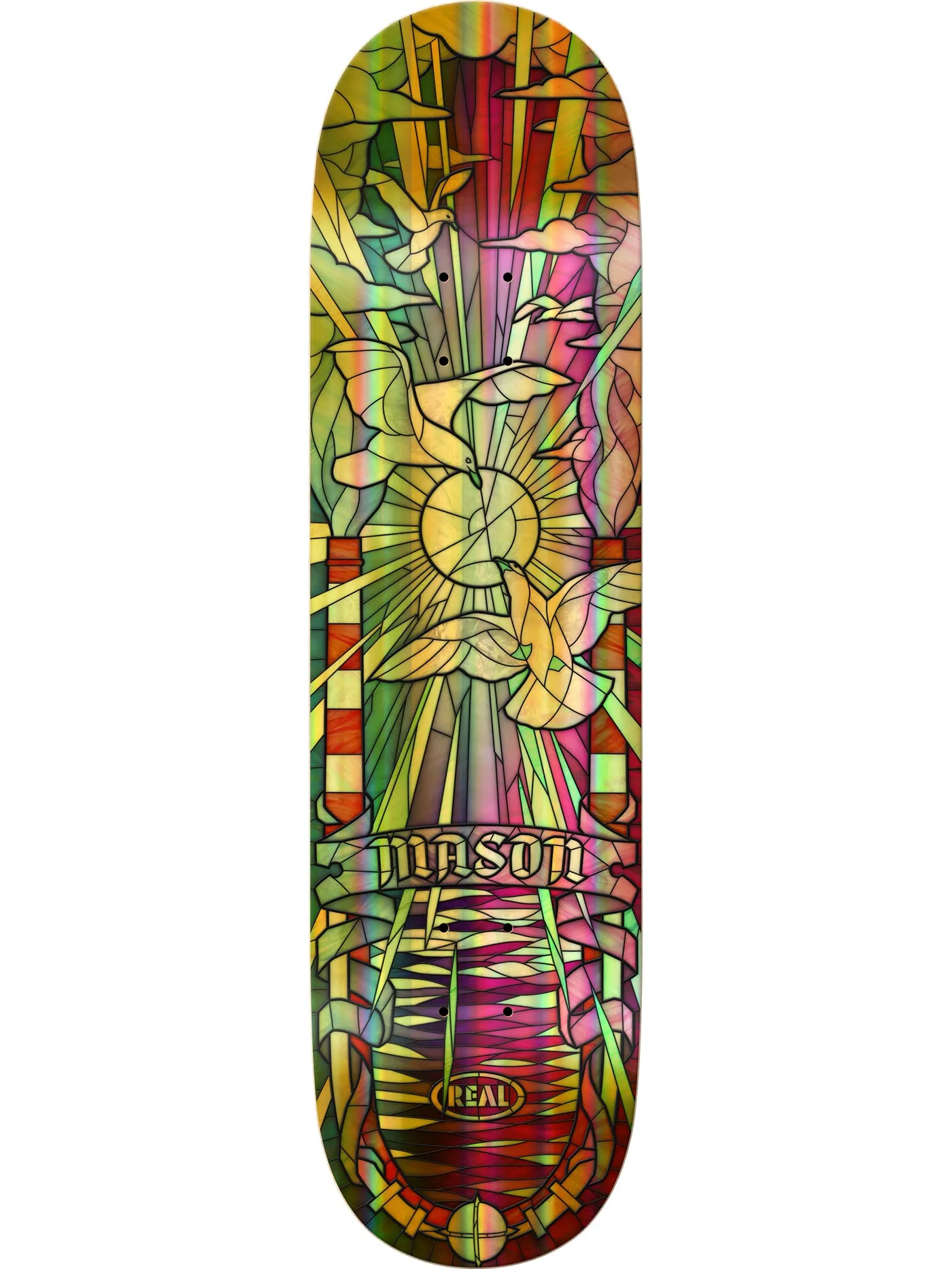 Cathedral Holographic Foil Mason 8.25 Skateboard Deck