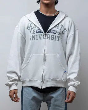 CERTIFIED THRIFT  VINTAGE PENN STATE RUSSEL ZIPUP HOODIE WHITE