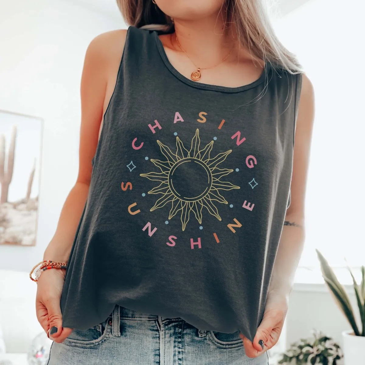 Chasing Sunshine Comfort Color Tank