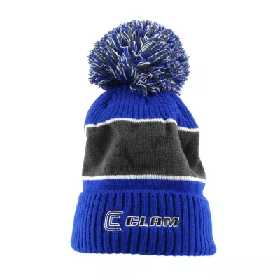 CLAM Blue Pom Beanie Hat