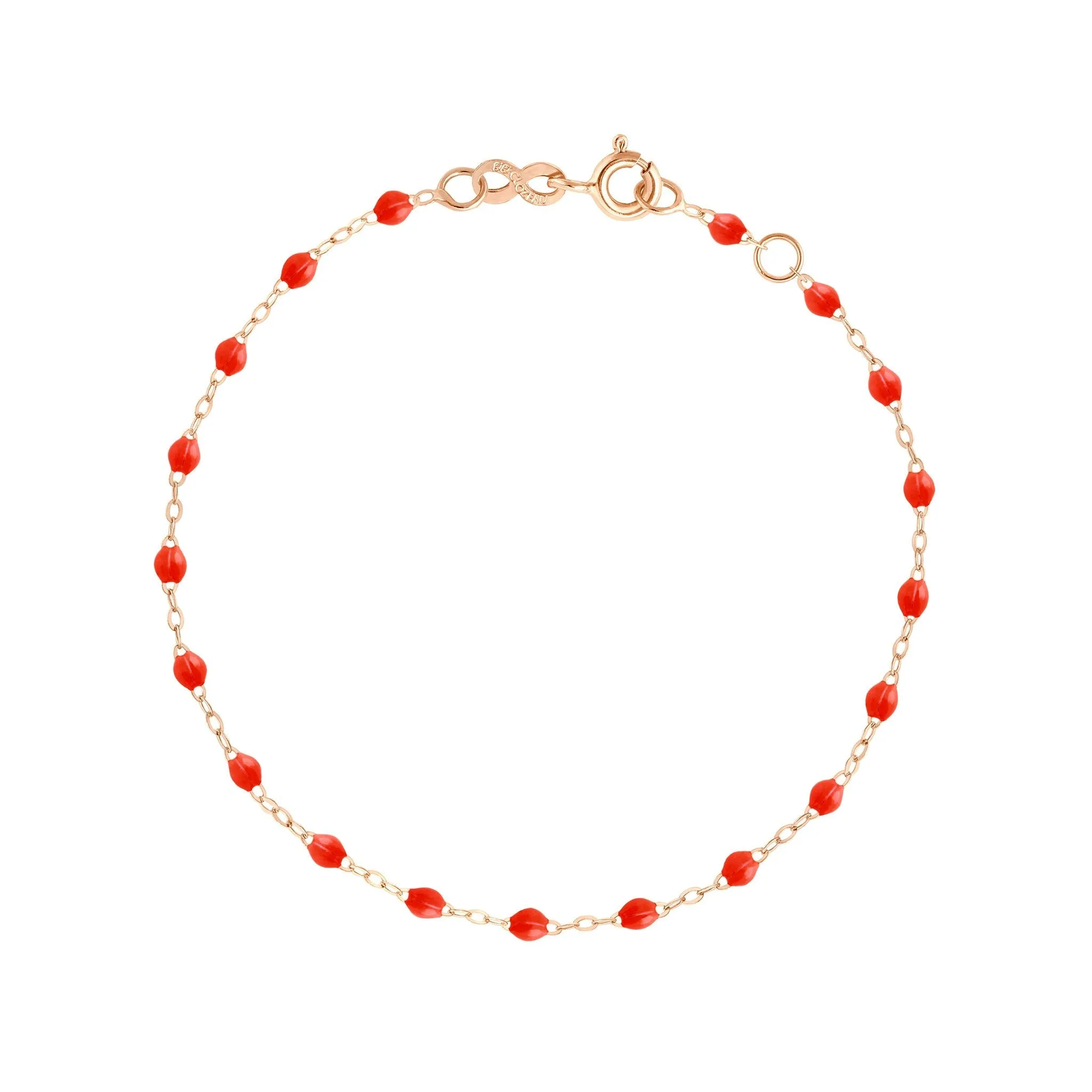 Classic Gigi Coral bracelet, Rose Gold, 7.5