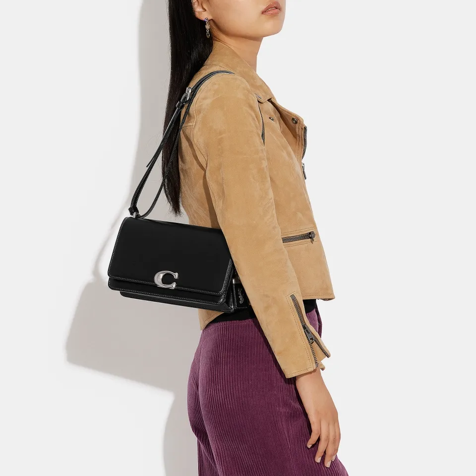 Coach Bandit Luxe Leather Shoulder Bag | Coggles