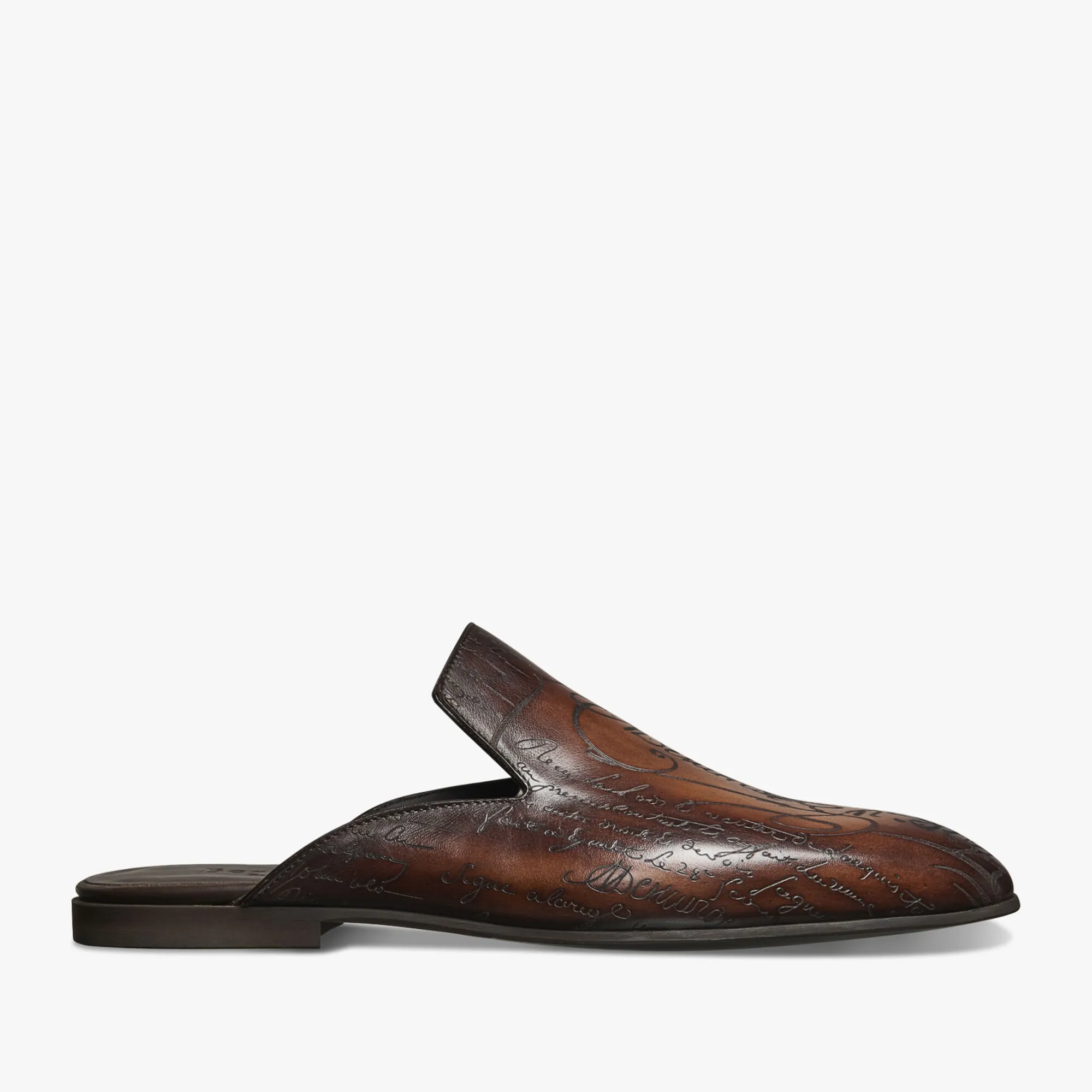 Cyrus Scritto Leather Slipper