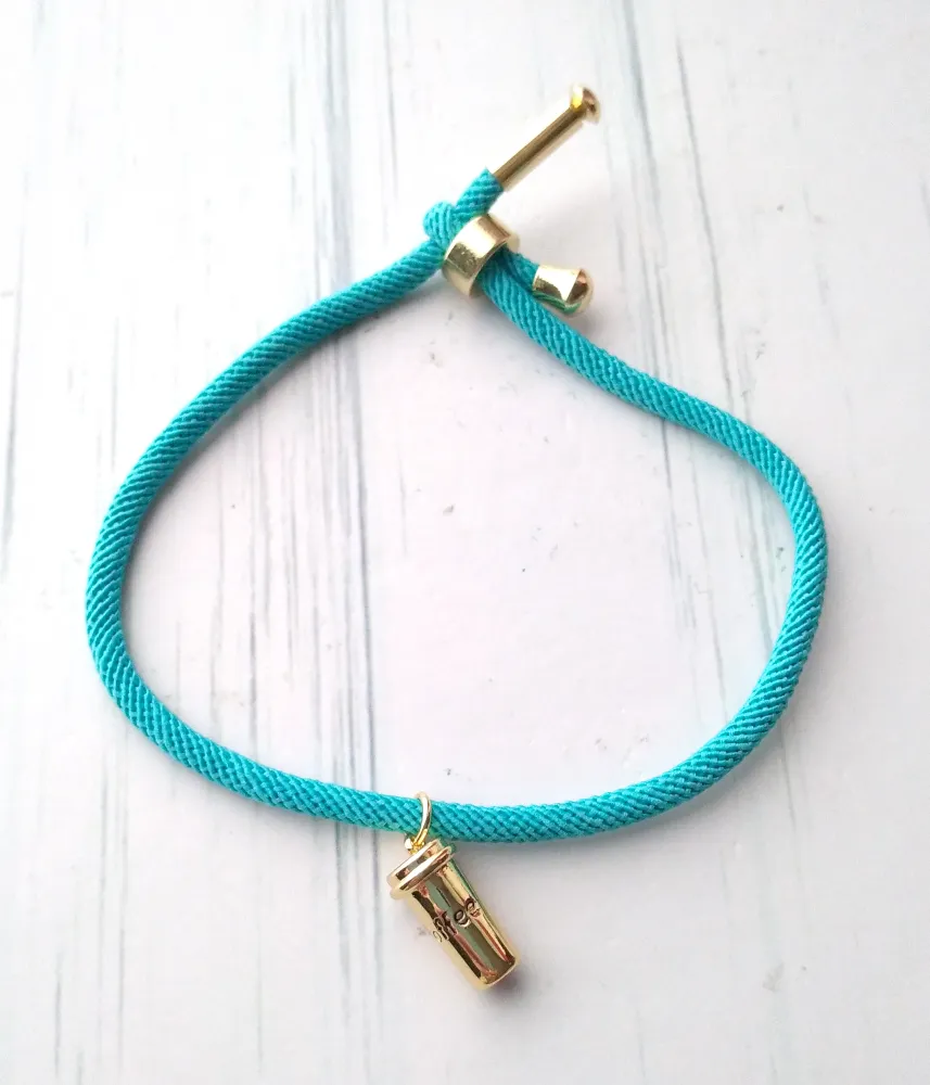 Dani Takeout Coffee Corded Slider Bracelet