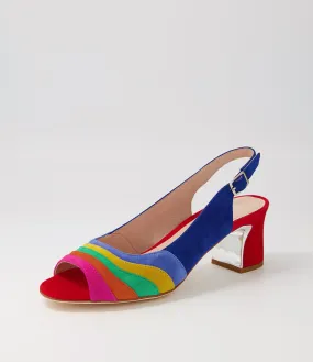 DJANGO & JULIETTE Jabriele New Bright Multi Suede Sandals