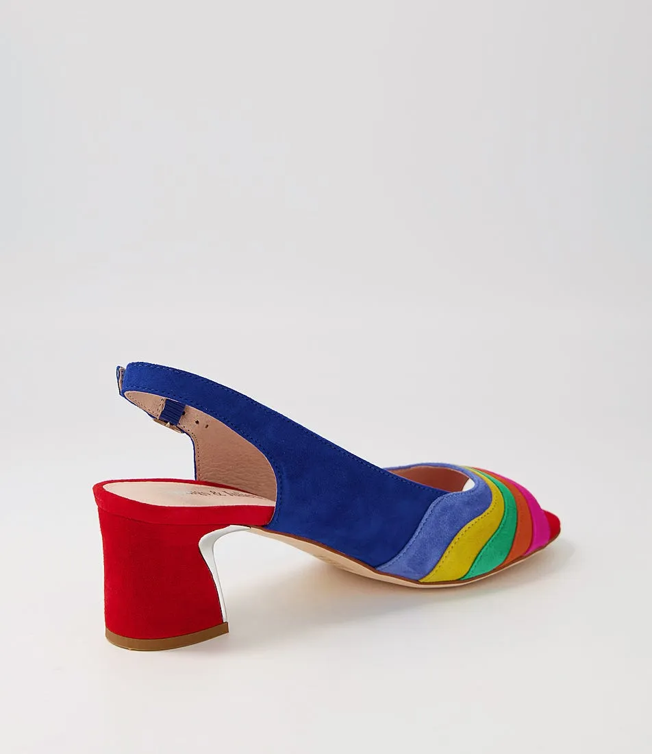 DJANGO & JULIETTE Jabriele New Bright Multi Suede Sandals