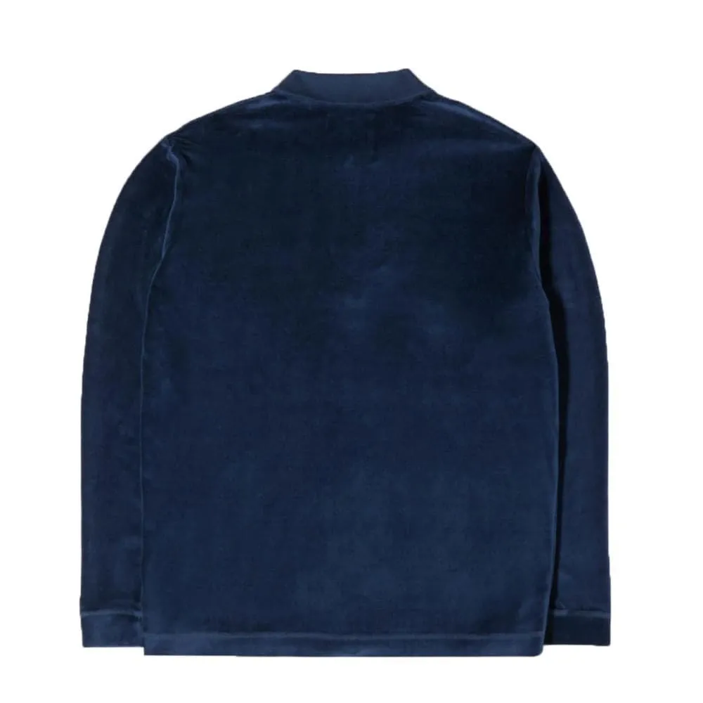 Edwin Key Polo LS Plush (Blue)