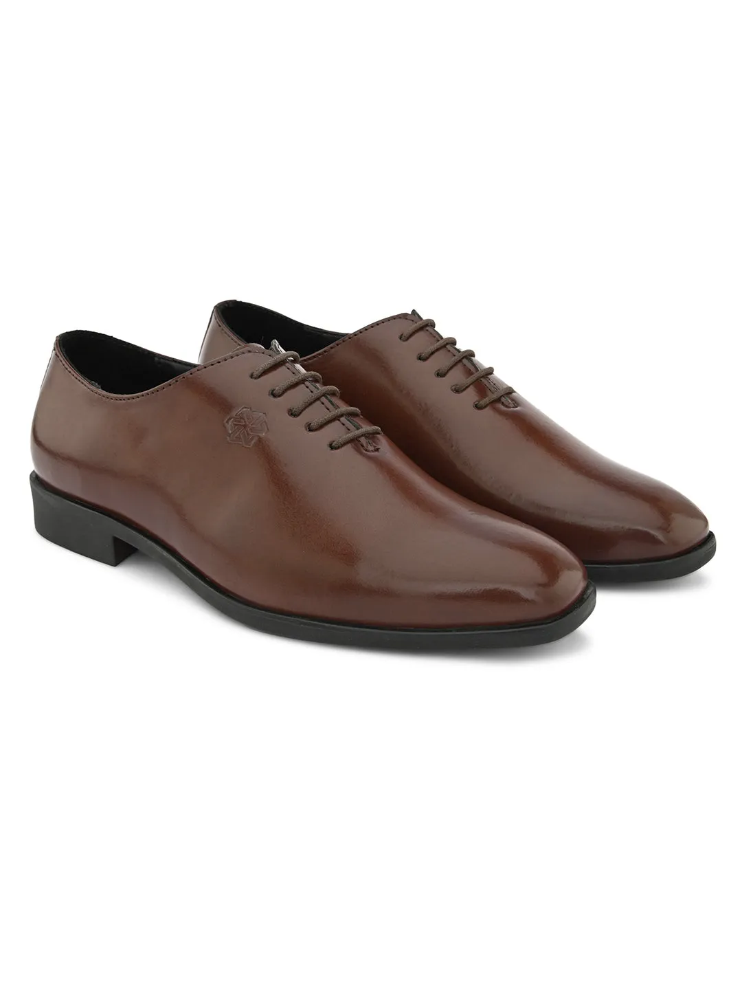 FENTACIA Men Brown Oxford Formal Shoes