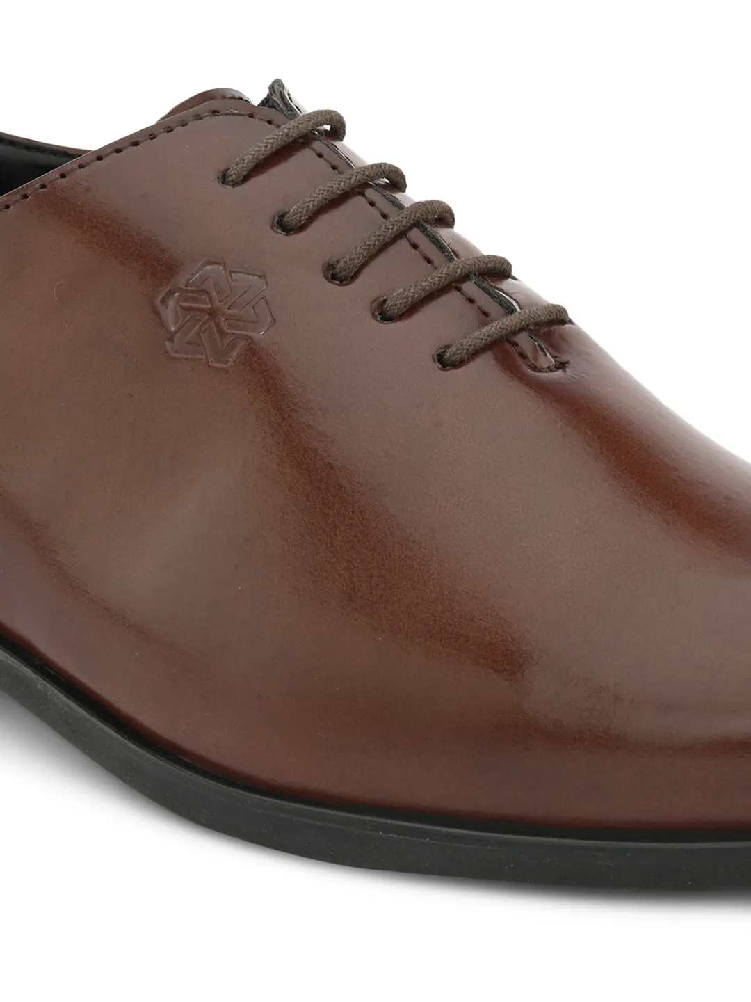 FENTACIA Men Brown Oxford Formal Shoes