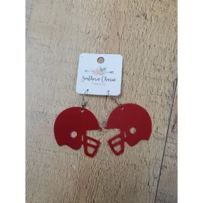 Football Helmet Acrylic Earrings