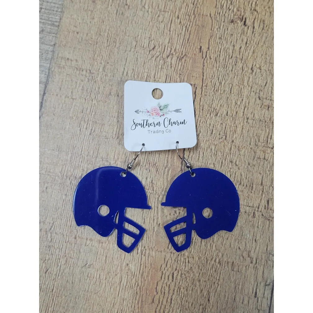 Football Helmet Acrylic Earrings