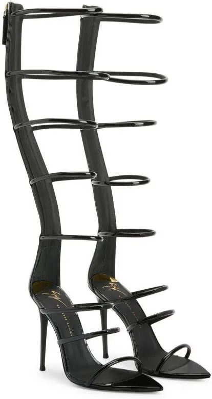 Giuseppe Zanotti Super Intrigo gladiator 105mm sandals Black