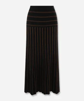 Gizelle Lurex Pleat Skirt