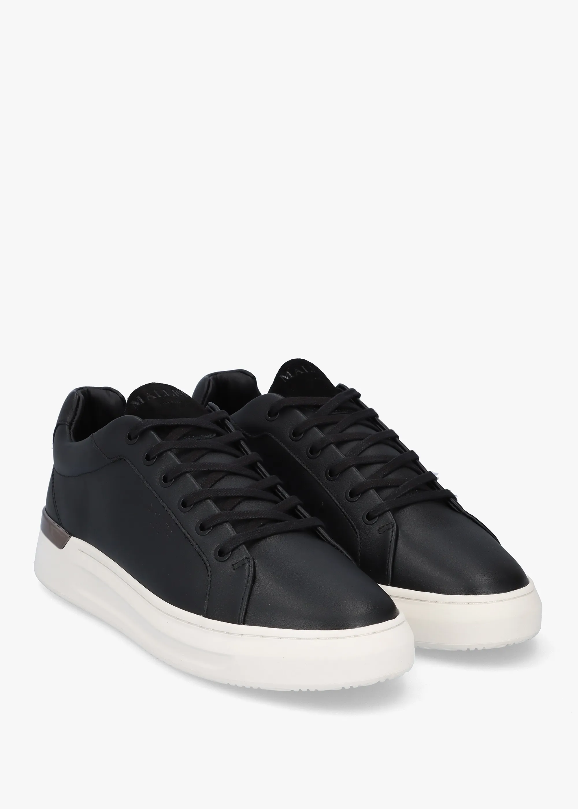 GRFTR Black Leather Trainers 