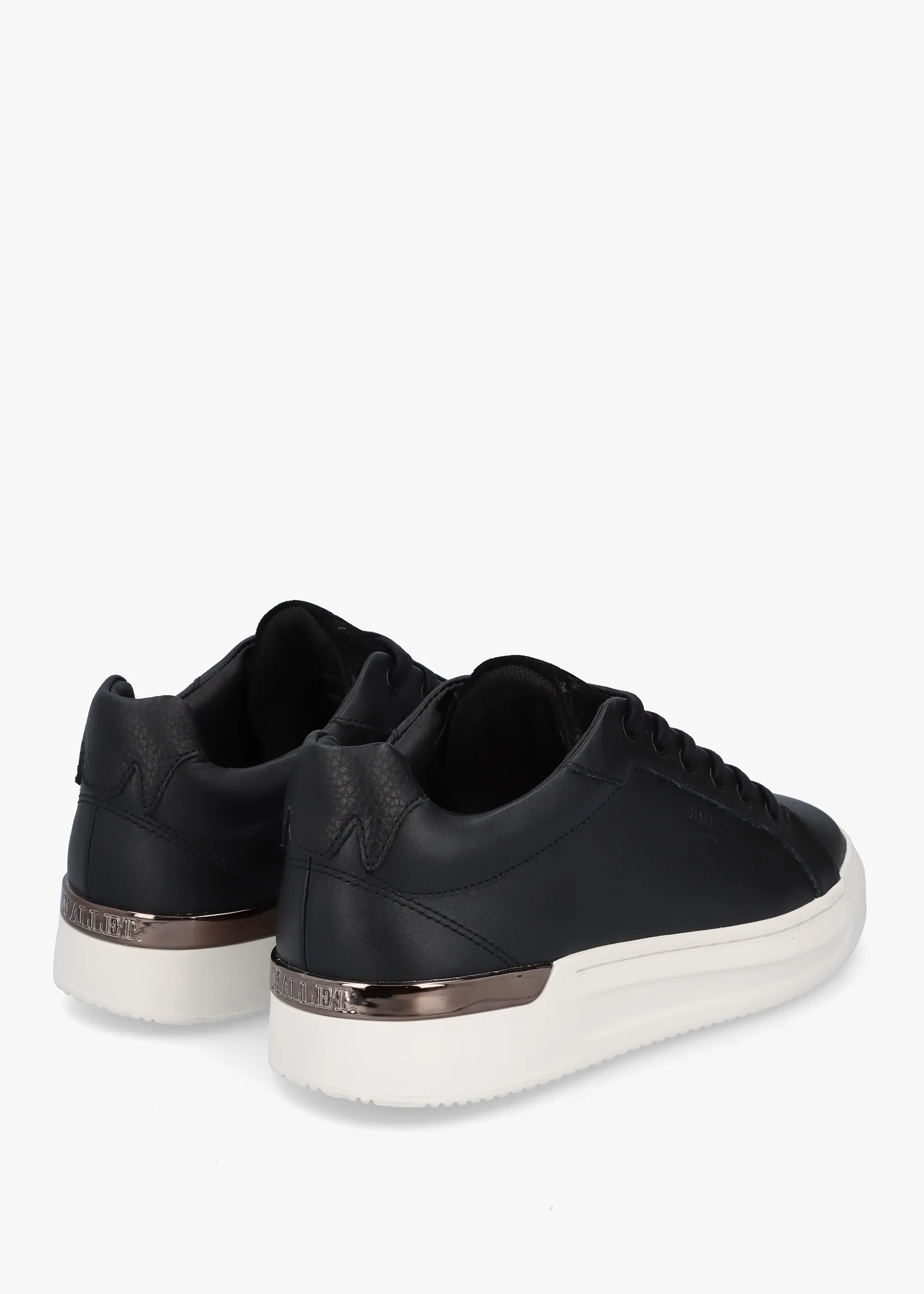 GRFTR Black Leather Trainers 